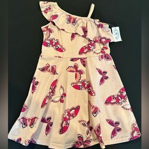 Toddler girls Butterly One Shoulder Dress - size 4T - BNWT